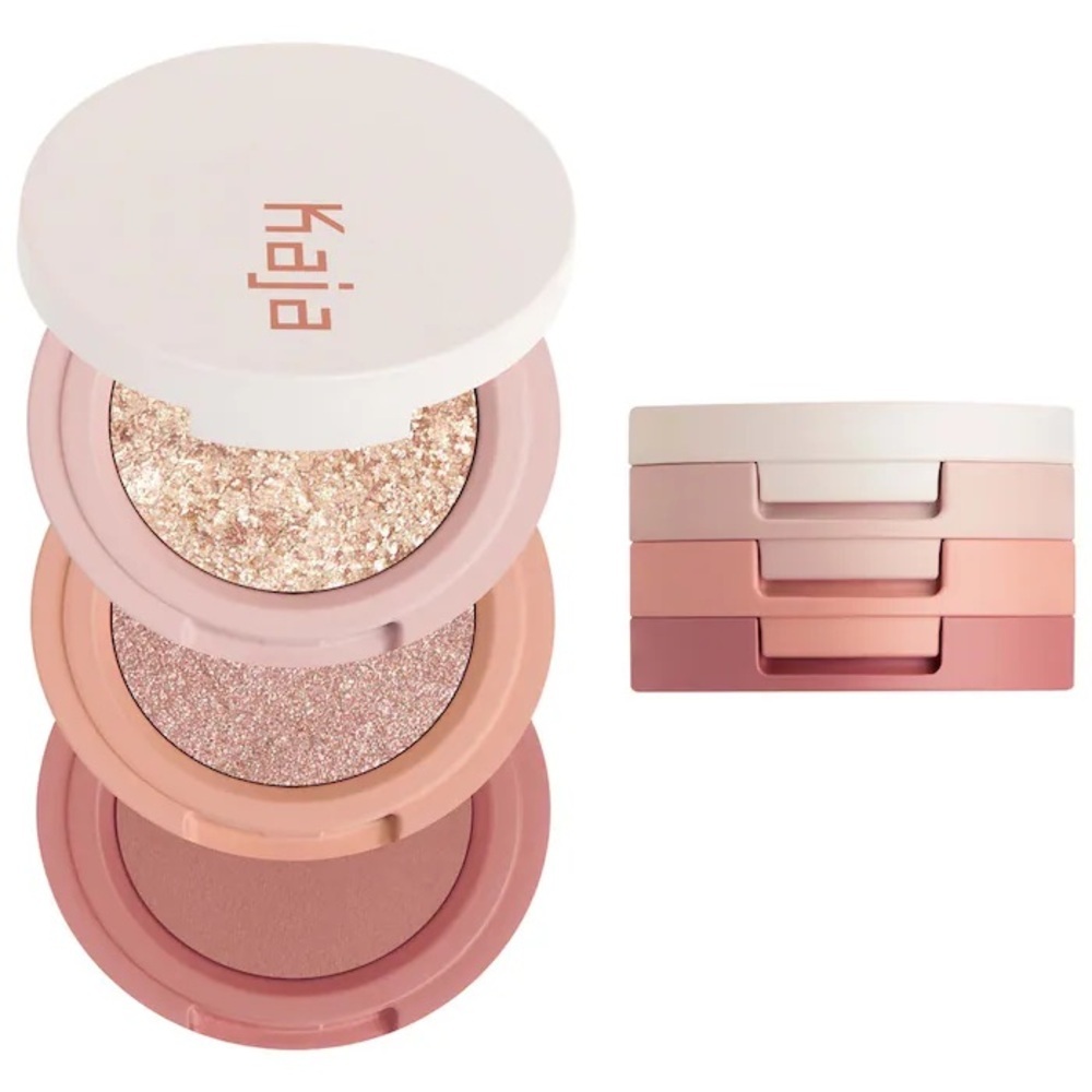 Kaja Beauty Bento Bouncy Eyeshadow Trio - Peach Madeline NIB